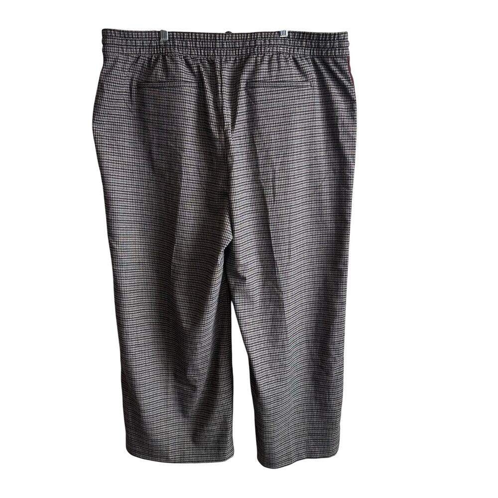 Banana Republic Straight Mid Rise Pull on Pant Multi Houndstooth XXL - Picture 8 of 13